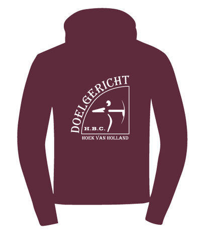 HBC Doelgericht Hoodie met borst- en ruglogo - Unisex