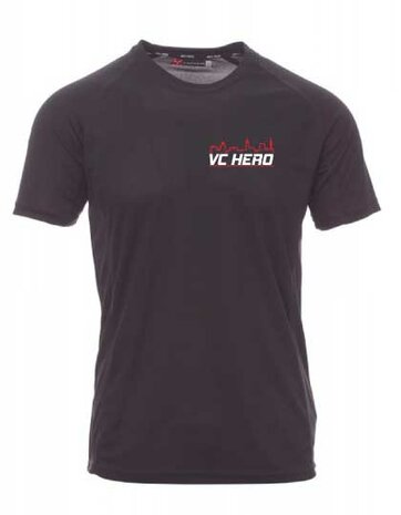 VC HERO T-shirt 100% Polyester - zwart - Unisex
