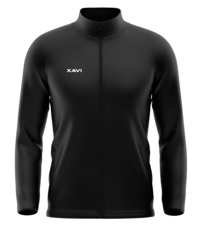 XAVI Trainingsjas full zip - Super 2 Yarn - zwart - Unisex