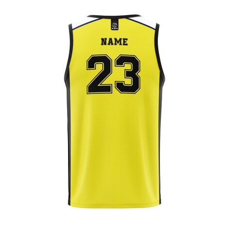 Xavi reversible Trainings-basketbalshirt Fanatics - zwart/geel - Unisex