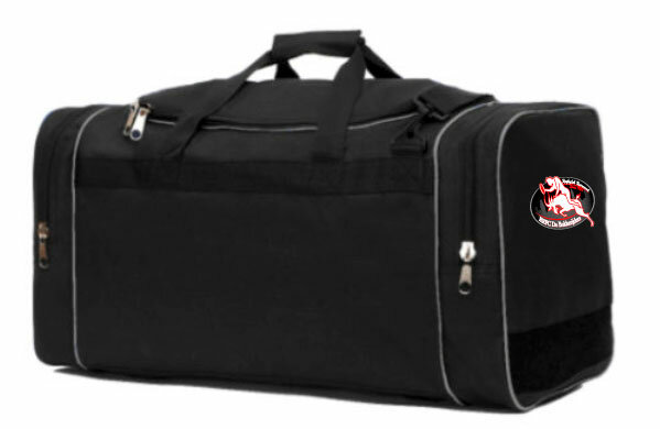 Xavi sporttas met Bokkerijders logo op de zijkant - zwart