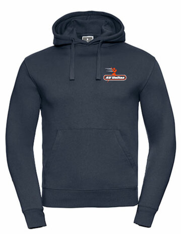AV Unitas Hoodie met borst- en ruglogo - navy blauw - Unisex