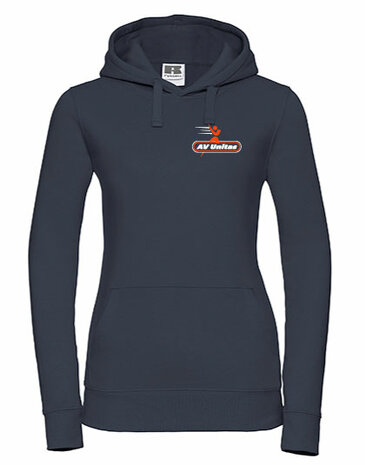 AV Unitas Hoodie met borst- en ruglogo - navy blauw - Dames