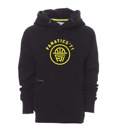 Fanatics Hoodie met Fanatics logo op de voorkant en Basketball logo achterop - Junior