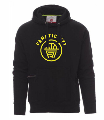 Fanatics Hoodie met Fanatics logo op de voorkant en Fanatics Basketball logo achterop - Unisex