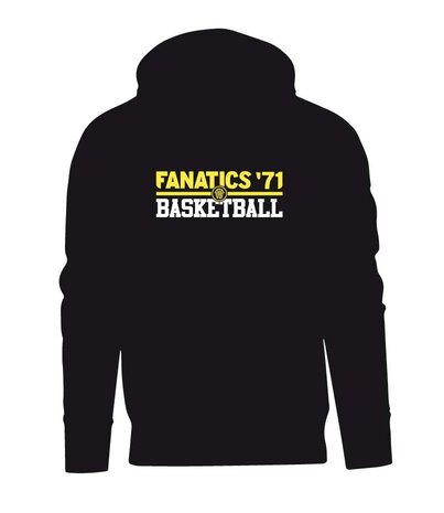 Fanatics Hoodie met Fanatics logo op de voorkant en Fanatics Basketball logo achterop - Unisex