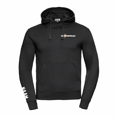 BC Donderslag Hoodie met  borstlogo en tekstlogo op de rug - zwart - Unisex