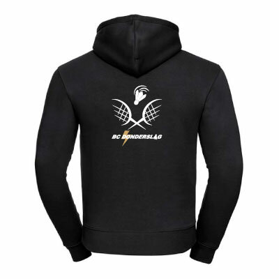 BC Donderslag Hoodie met  borstlogo en tekstlogo op de rug - zwart - Unisex