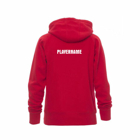 Tupos Hoodie rood - Dames