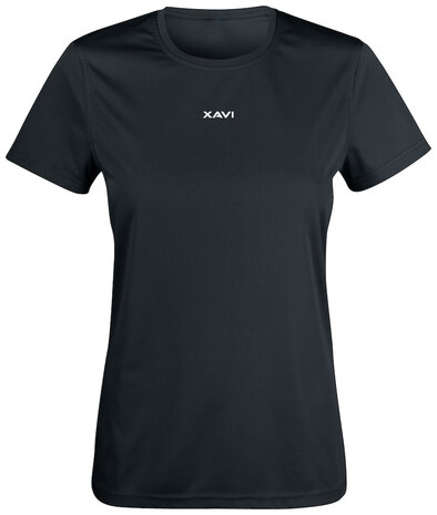 Xavi Basic t-shirt zwart - Dames