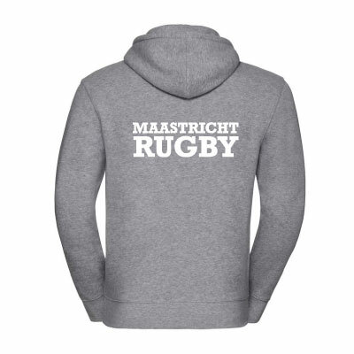 RC Maastricht hoodie met logo op de borst en tekstlogo op de rug - Grijs - Unisex