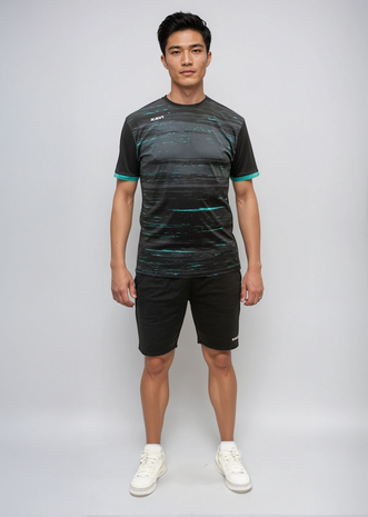 Xavi Performance T-shirt - Lichtgewicht  Sportshirt - zwart/blauw - Unisex