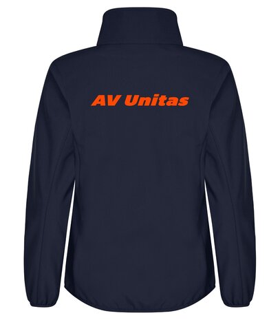  AV Unitas softshell jas Dames navy